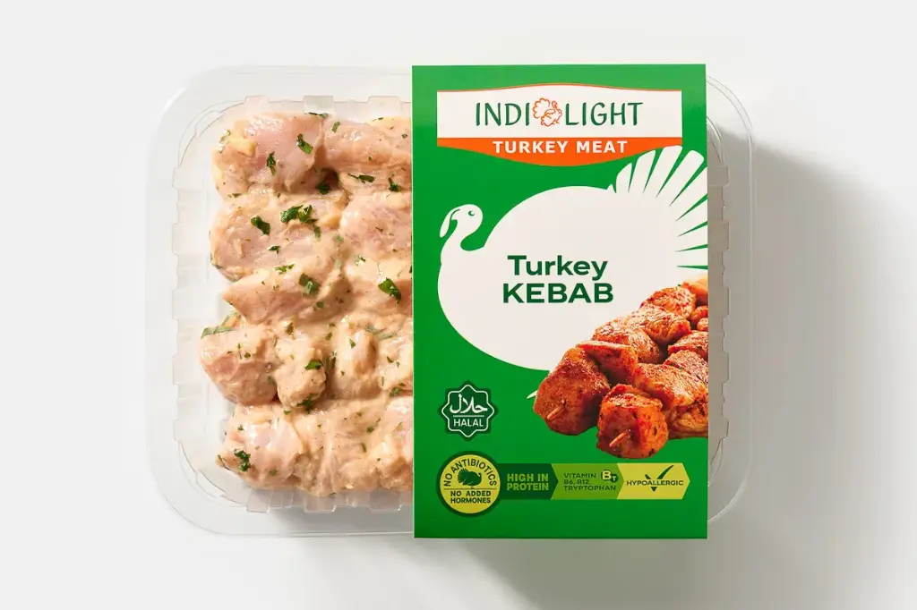 Indilight Turkey Kebabs 250G Chilled 