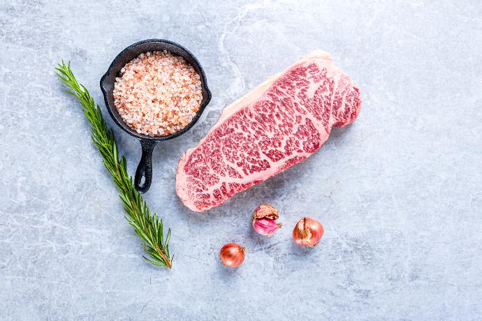Moriyama Full Blood Wagyu Striploin Frozen 350G VP PCS